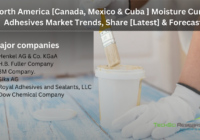 North America Moisture Curing Adhesives Market stood at USD 1.32 billion in 2022 and is expected to grow with a CAGR of 5.06% in forecast.