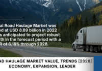 Global Road Haulage Market stood at USD 8.89 billion in 2022 and is expected to grow with a CAGR of 6.19% in the forecast period 2024-2028.