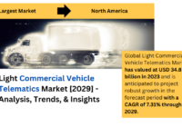 Global Light Commercial Vehicle Telematics Market stood at USD 34.8 billion in 2023 & will grow with a CAGR of 7.31% in the forecast 2025-2029. 