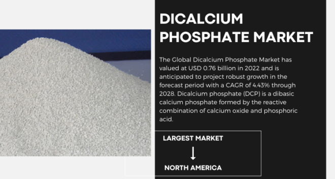 The Dicalcium Phosphate Market was $0.76B in 2022, expected to grow at 4.43% CAGR from 2024 to 2028. Click to download Free Sample.