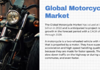 The 2022 Global Motorcycle Market reached USD 75.63 billion, projected to expand at a 6.65% CAGR from 2024 to 2028.