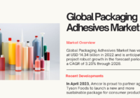 The 2022 Global Packaging Adhesives Market hit $14.34 billion, forecasted to grow at a 3.20% CAGR from 2024 to 2028.
