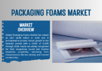 Global Packaging Foams Market stood at USD 16.89 billion in 2022 and is expected to grow with a CAGR of 6.03% in the forecast 2023-2028.