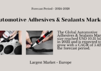 The 2022 Automotive Adhesives & Sealants Market was $10.31B, expected to grow at 5.42% CAGR from 2024 to 2028. Free Sample Report.