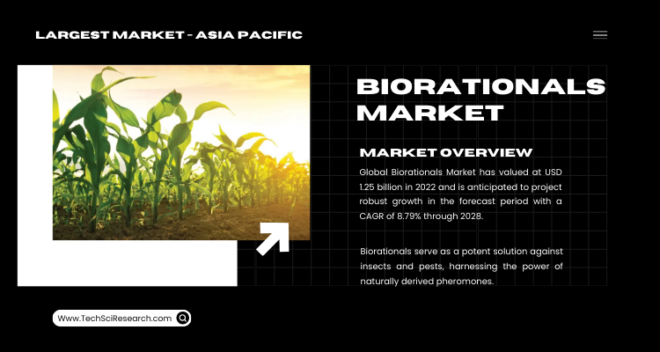The Biorationals Market, reaching USD 1.25 billion in 2022, is forecasted to expand at an 8.79% CAGR from 2024 to 2028. Free Sample.