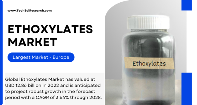 The Ethoxylates Market reached USD 12.86 billion in 2022 and is poised for strong growth, expecting a 3.64% CAGR through 2028.