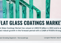 The Flat Glass Coatings Market reached $2.15 billion in 2022 and is projected to expand at a 19.85% CAGR from 2023 to 2028.