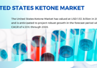 The United States Ketone Market is valued at USD 1.53 billion in 2022 and is expected to grow at a CAGR of 4.53% during the forecast period.