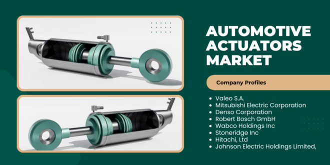 The global automotive actuators market may grow because of increased emphasis on downsizing engines & pollution standards for vehicles.