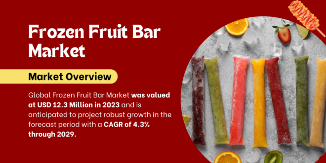 Global Frozen Fruit Bar Market was valued at USD 12.3 Million and may grow in the forecast with a CAGR of 4.3% by 2029.