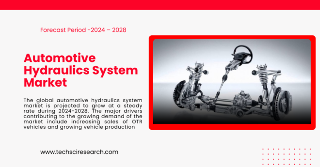 The global automotive hydraulics system market is driven by increasing sales of OTR vehicles and growing vehicle production.