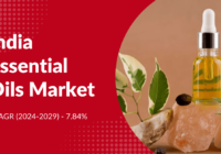 India Essential Oils Market stood at USD 164.76 million in 2023 and may grow in the forecast with a CAGR of 7.84% by 2029.