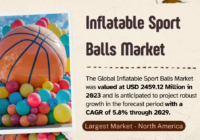 The Global Inflatable Sport Balls Market stood at USD 2459.12 Million and may grow in the forecast with a CAGR of 5.8% by 2029.