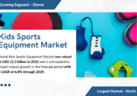 Global Kids Sports Equipment Market stood at USD 12.3 billion and may grow in the forecast with a CAGR of 6.8% by 2029.