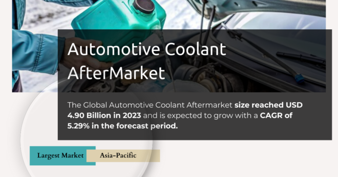 The Global Automotive Coolant Aftermarket size reached USD 4.90 Billion in 2023 and may grow with a CAGR of 5.29% in the forecast.