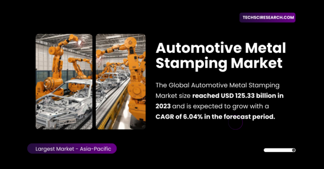 The Global Automotive Metal Stamping Market stood at USD 125.33 billion in 2023 and may reach USD 177.96 Billion by 2029, with a CAGR of 6.04%.