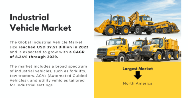 Industrial Vehicle Market Size and Growth: USD 37.51 Billion, 8.24% CAGR Forecast Through {2029}. Get a Free Sample Now for insights.