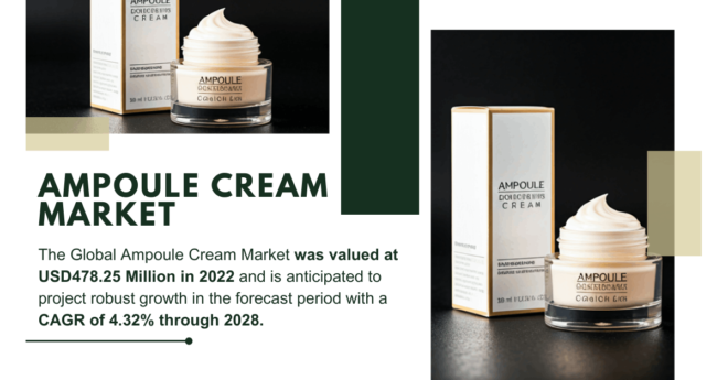 Ampoule Cream Market | Comprehensive Report on Share, Demand, and Growth Projections (4.32% CAGR, USD 478.25 Million). Free Sample.