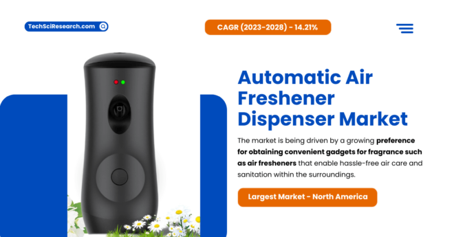 Automatic Air Freshener Dispenser Market Future Insights: Key Trends, Growth Rate of {14.21% CAGR}, and Market Share Projections. Free Sample.