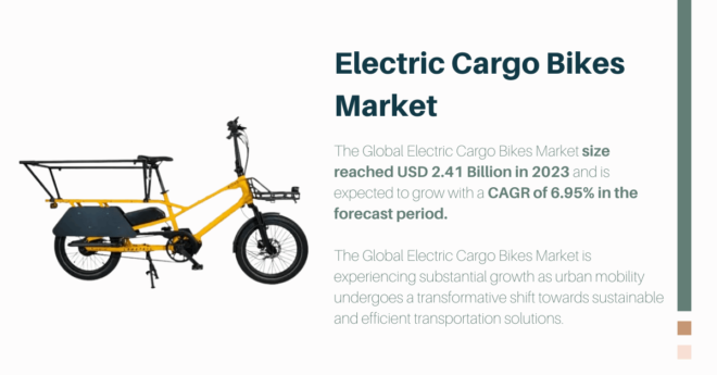 Electric Cargo Bikes Market: Robust Growth Expected with [6.95% CAGR] by [2029] – Industry Insights. Click now to get a Free Sample PDF.