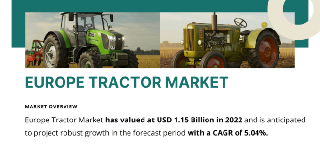 Europe Tractor Market: Report on USD 1.15 Billion Valuation and {5.04%} CAGR Growth Expected. Click now to get a Free Sample in PDF.