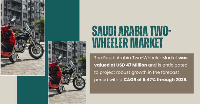 Saudi Arabia Two-Wheeler Market Demand & Growth Trends: {USD 47 Million} and {5.47%} CAGR. Get a Free Sample Report in PDF.