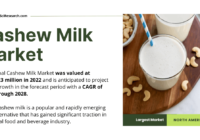 Cashew Milk Market Growth Trends: Valued at {USD 67.23 Million}, Forecast to Grow at {5.4% CAGR}. Free Sample Report Available.