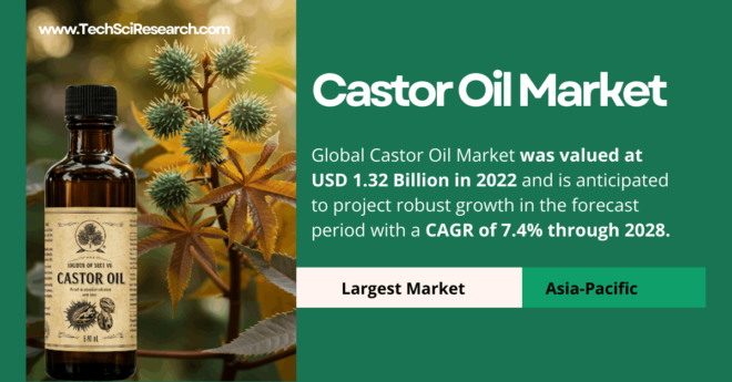 Castor Oil Market Key Trends and Forecast: [USD 1.32 Billion] Valuation and [7.4% CAGR]. Click to get a Free Sample Report Now.