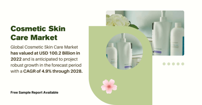 Cosmetic Skin Care Market Forecast: [4.9% CAGR] Growth from [USD 100.2 Billion]. Click now to get a Free Sample Report for insights.