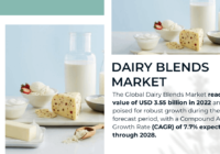 Dairy Blends Market Share and Demand Analysis: USD 3.55 Billion with [7.7%] CAGR Forecast. Get a Free Sample Report now.