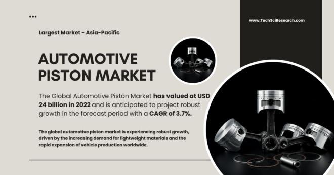 Automotive Piston Market Demand and Forecast: [USD 24 Billion] and [3.7% CAGR] Growth Expected. Get a Free Sample Report for the insights.